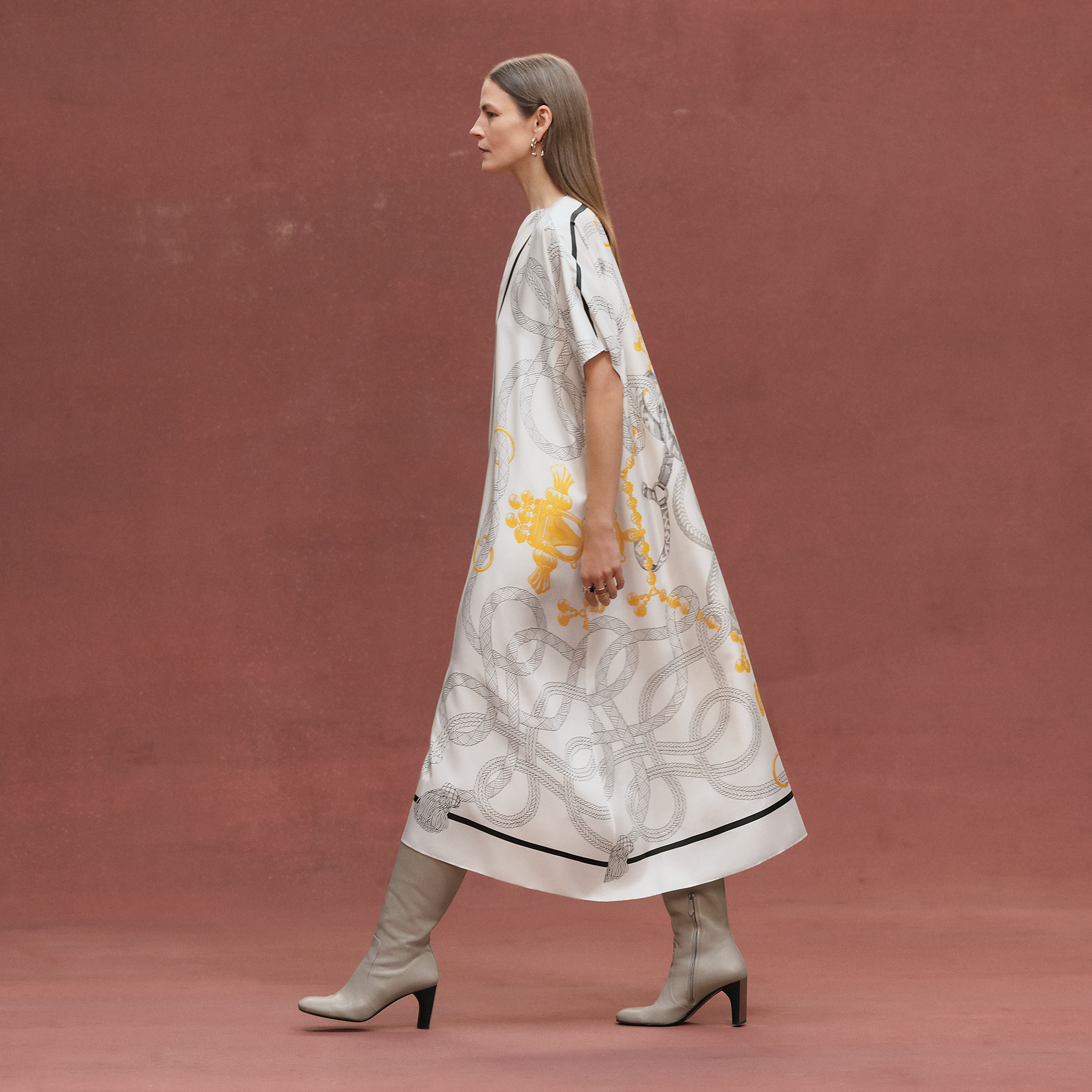 Caftan imprimé « Palefroi Remix »
