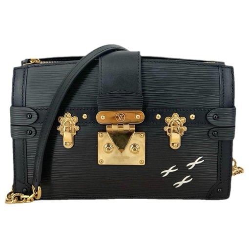 Pochette Trunk leather handbag