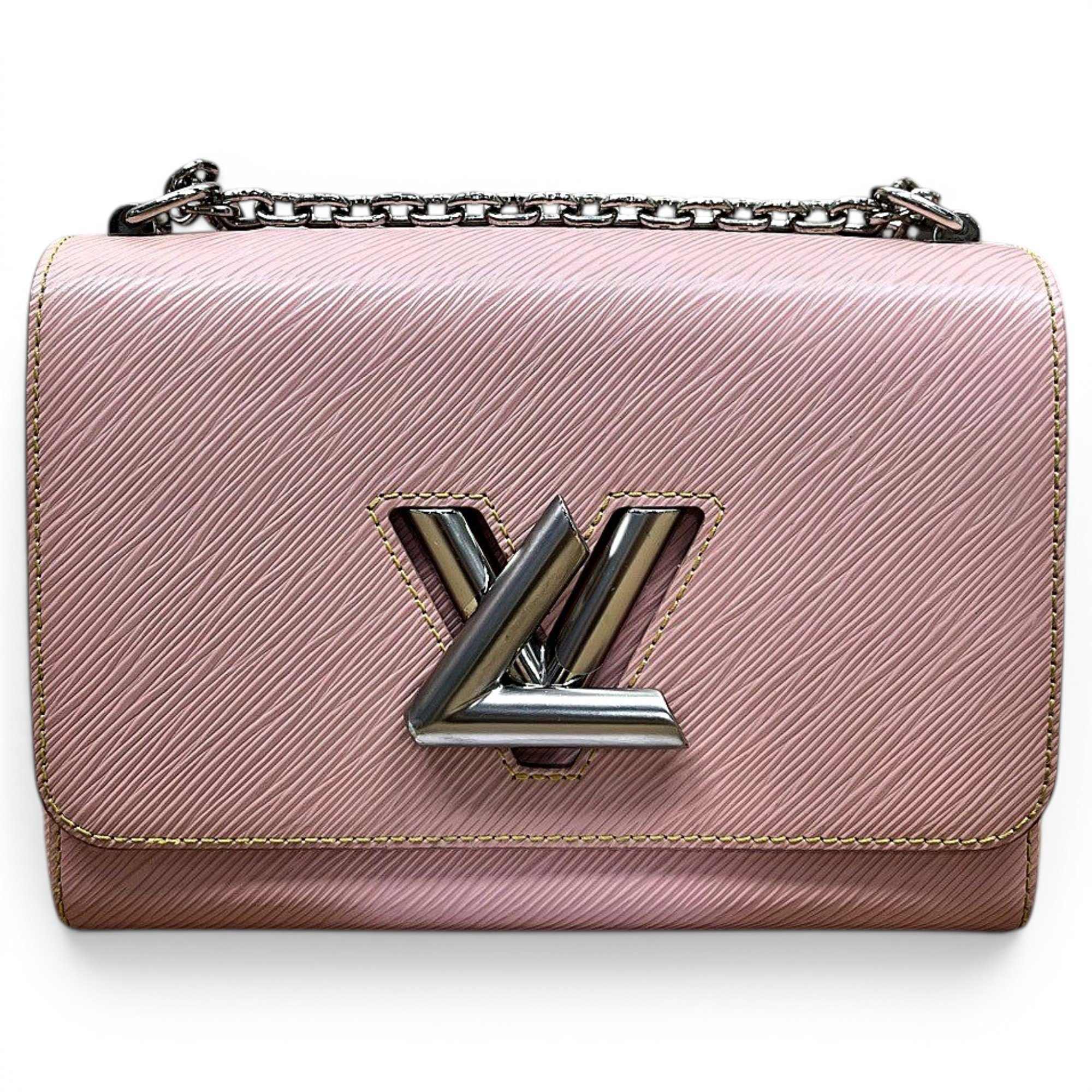 Twist leather handbag