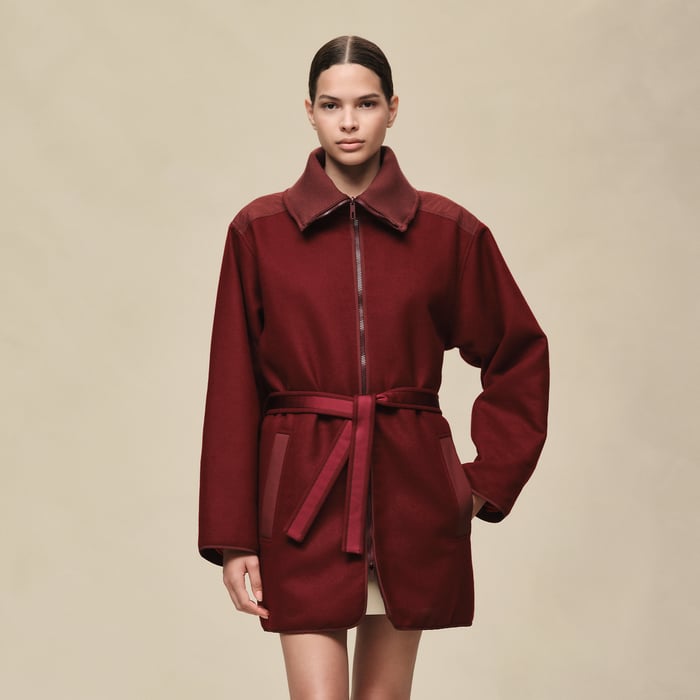 Rouge Carmin Reversible Coat