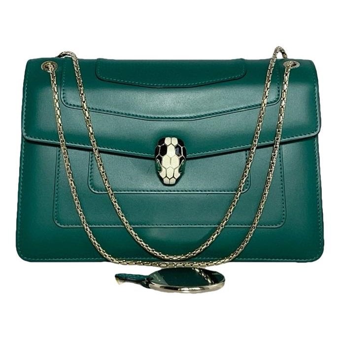 Serpenti leather handbag