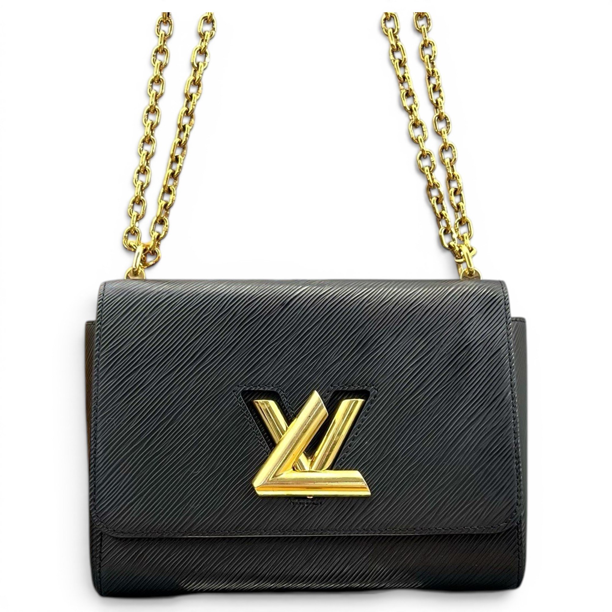 Twist leather handbag