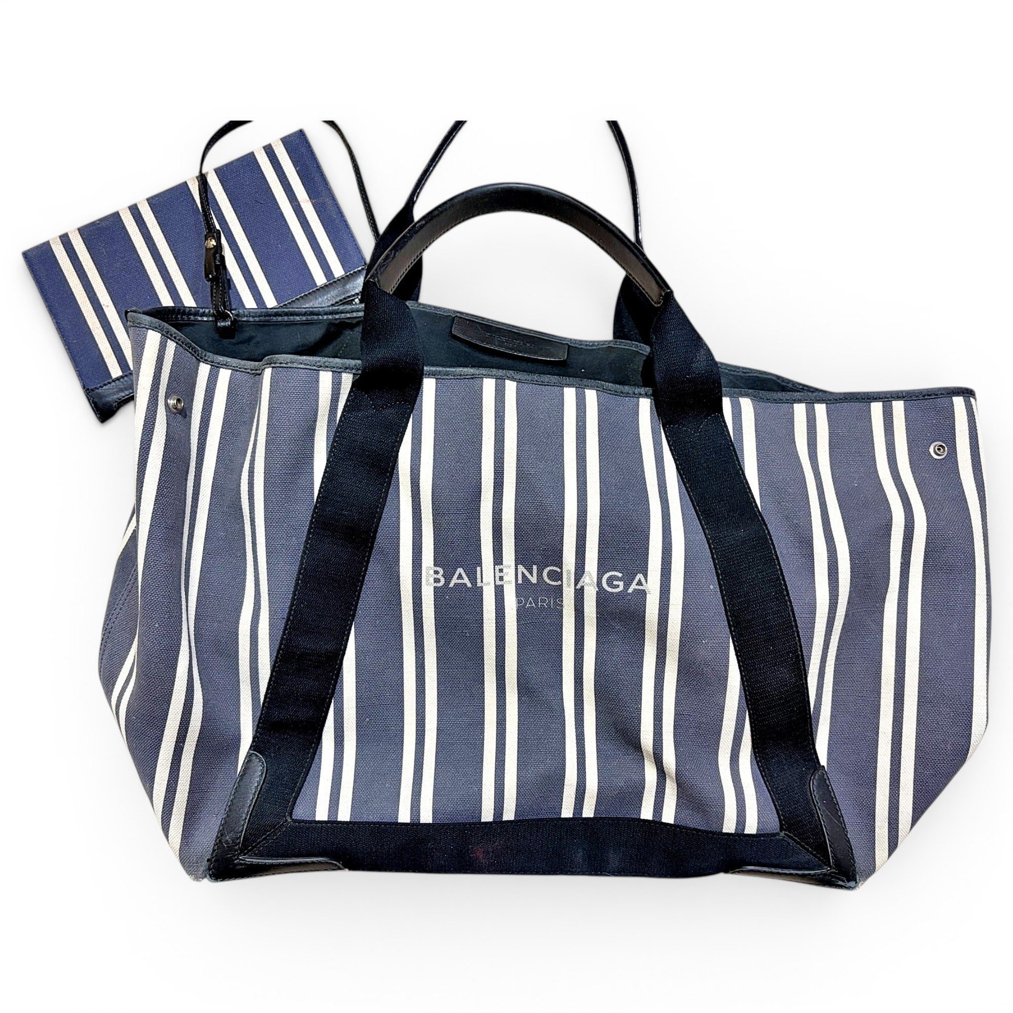 Balenciaga Navy cabas tote