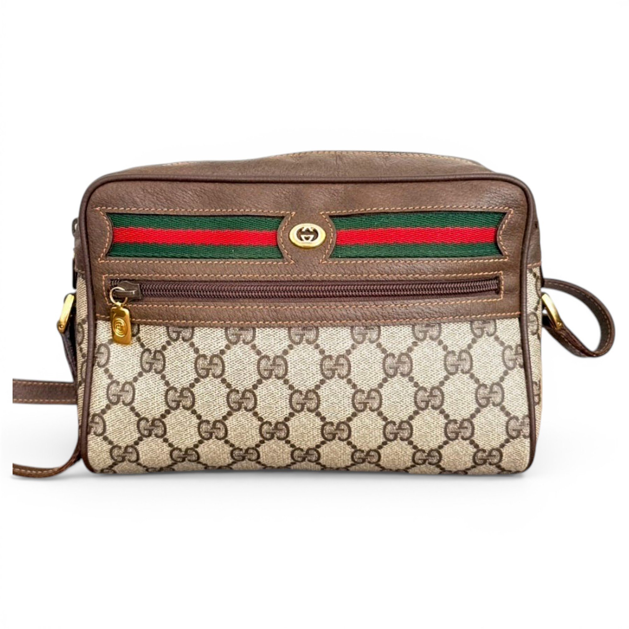 Ophidia patent leather crossbody bag