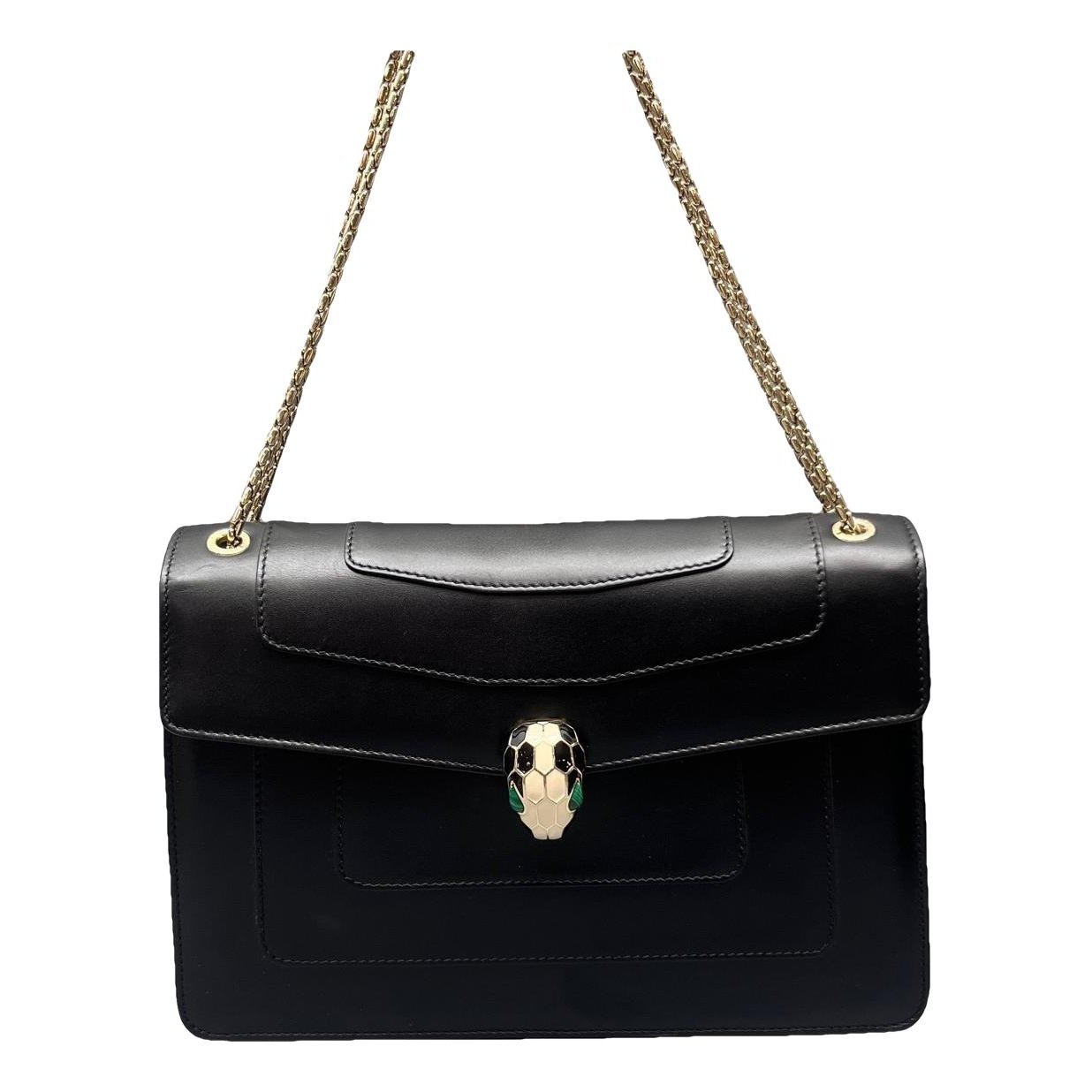 Serpenti leather handbag