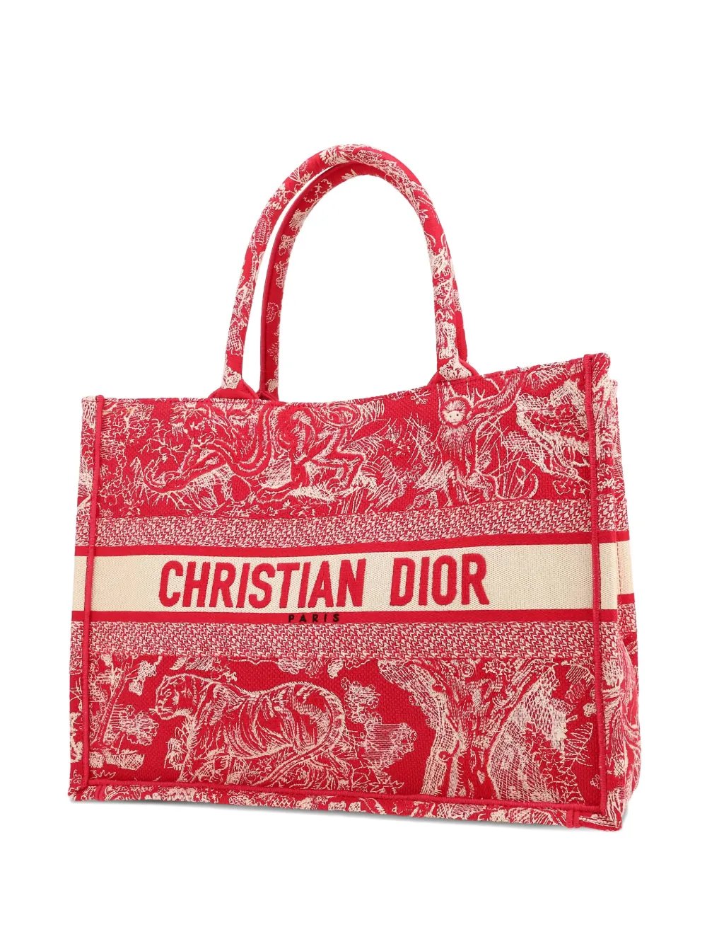 2020's Book patterned double-handle tote bag