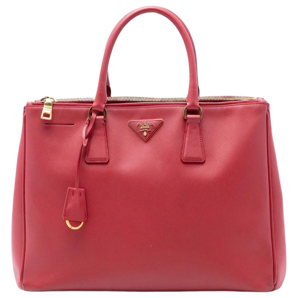 Double leather satchel