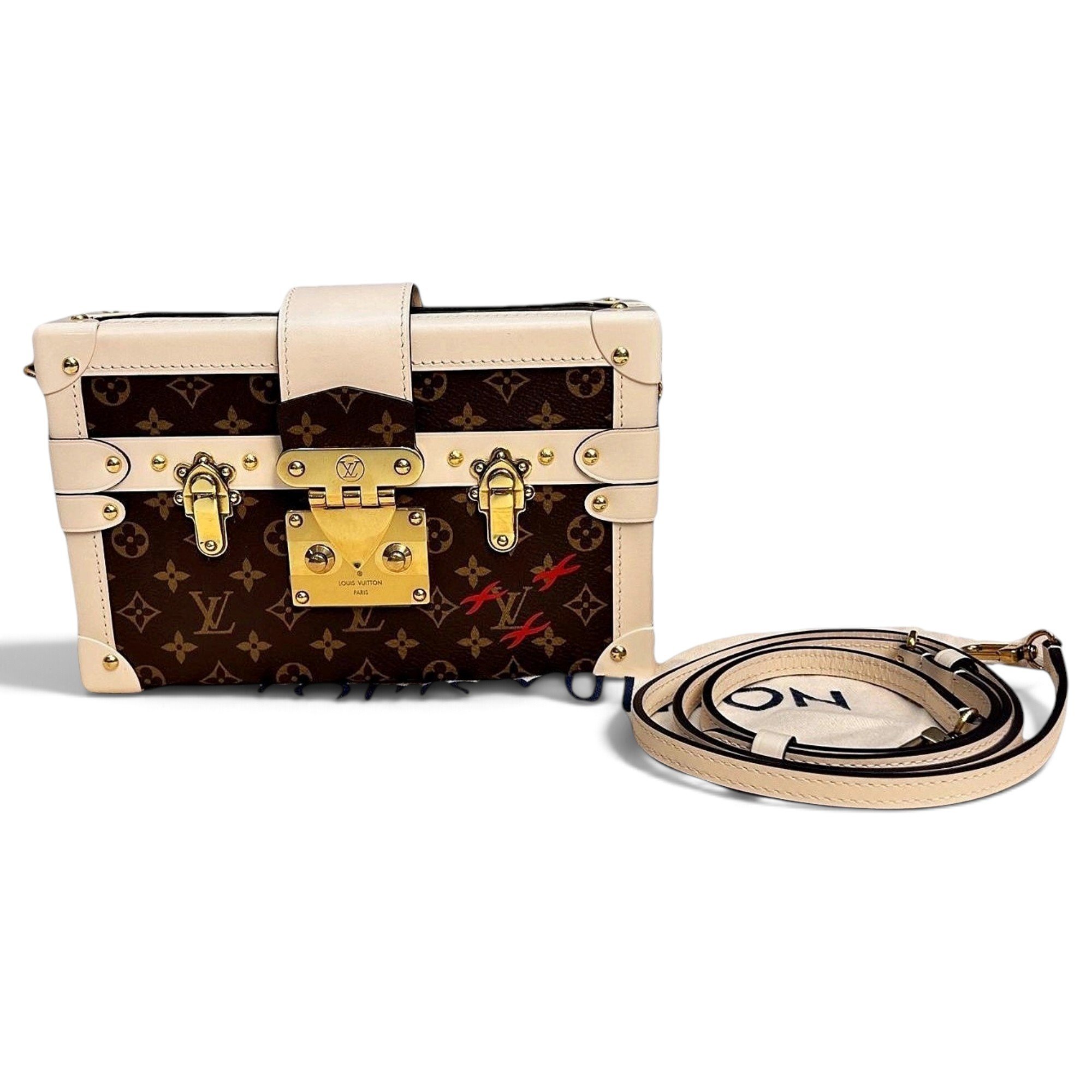 Louis Vuitton Petite Malle leather handbag