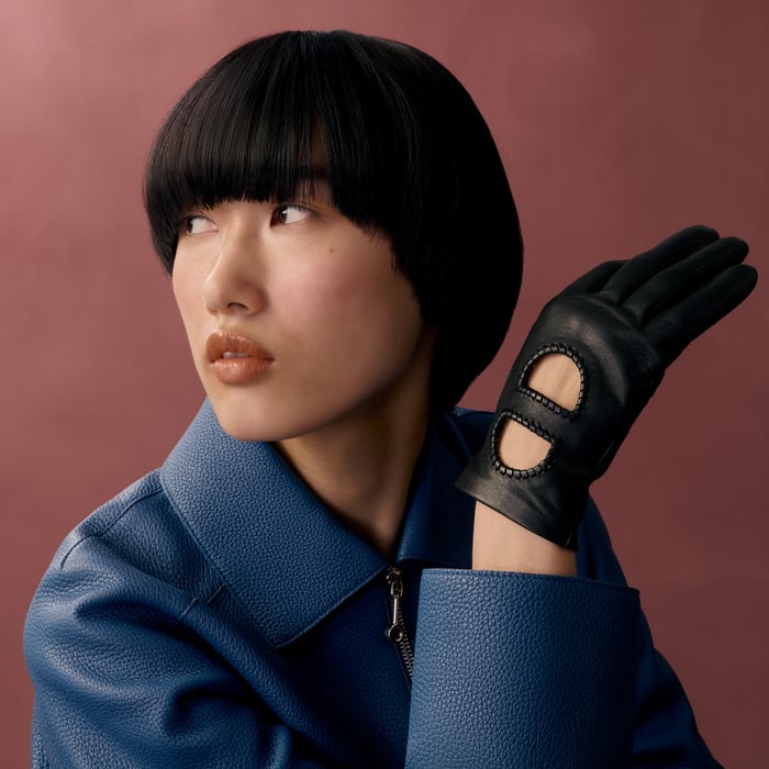 Noir Maillons Gloves