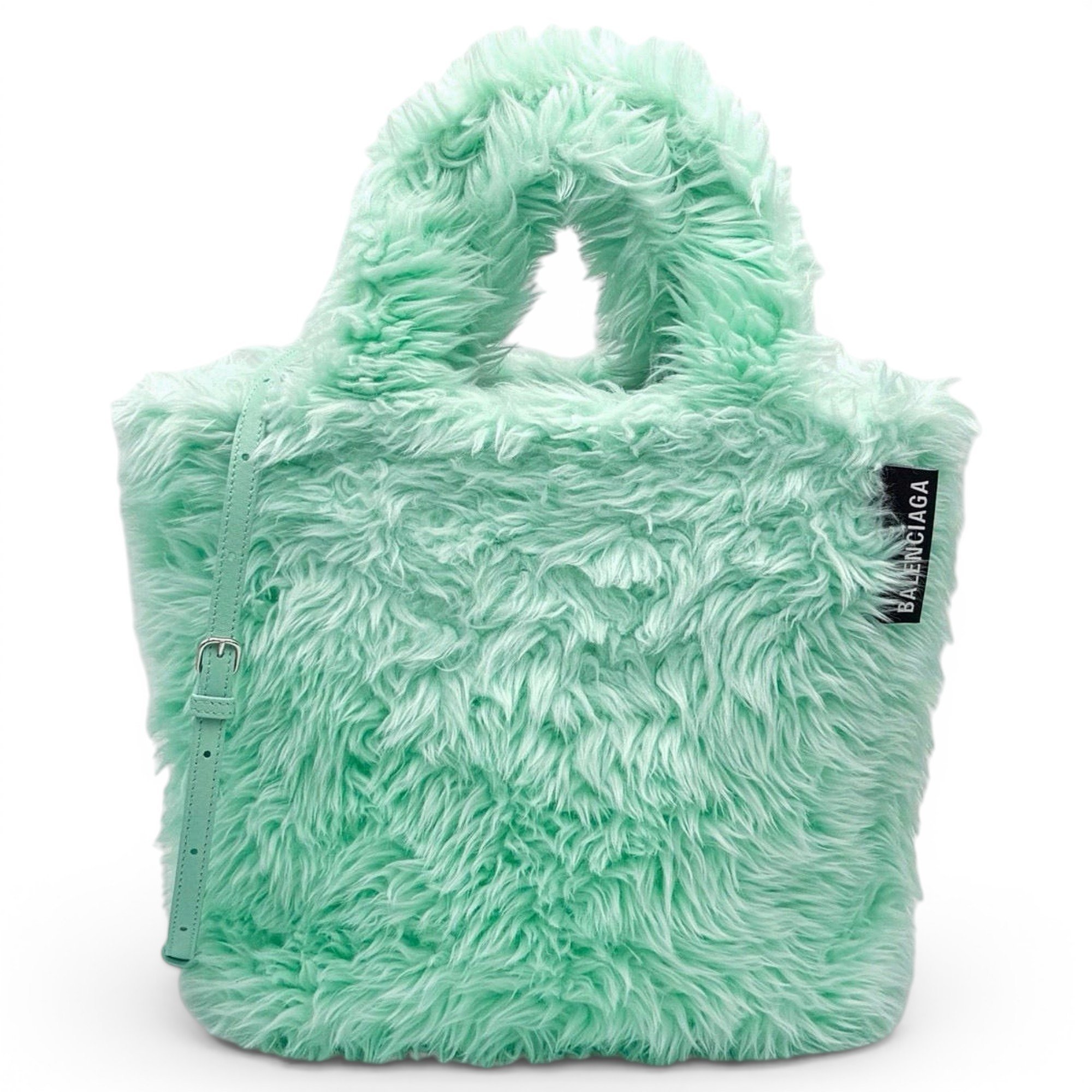 Faux fur tote