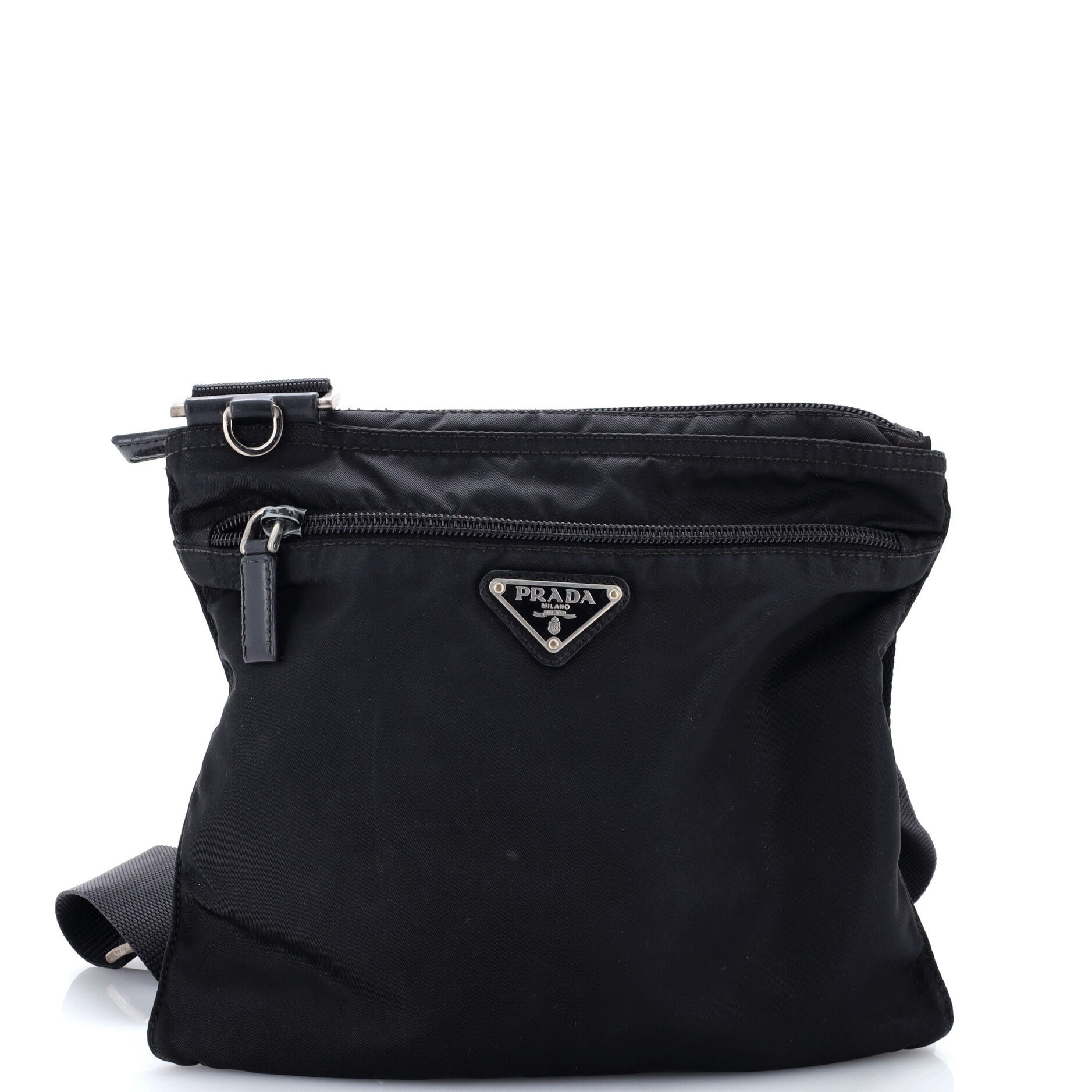 Front Pocket Messenger Bag Tessuto Medium