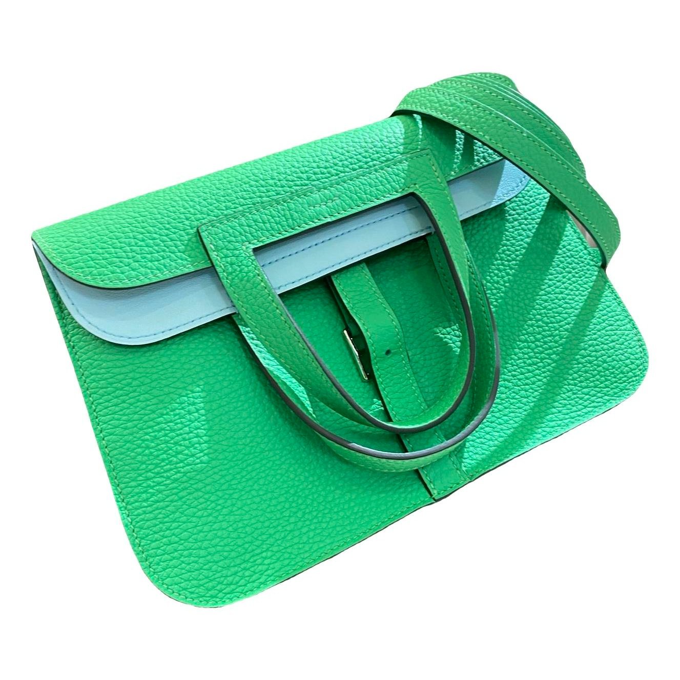 Hermes Halzan 25 Handbag Clemence Leather