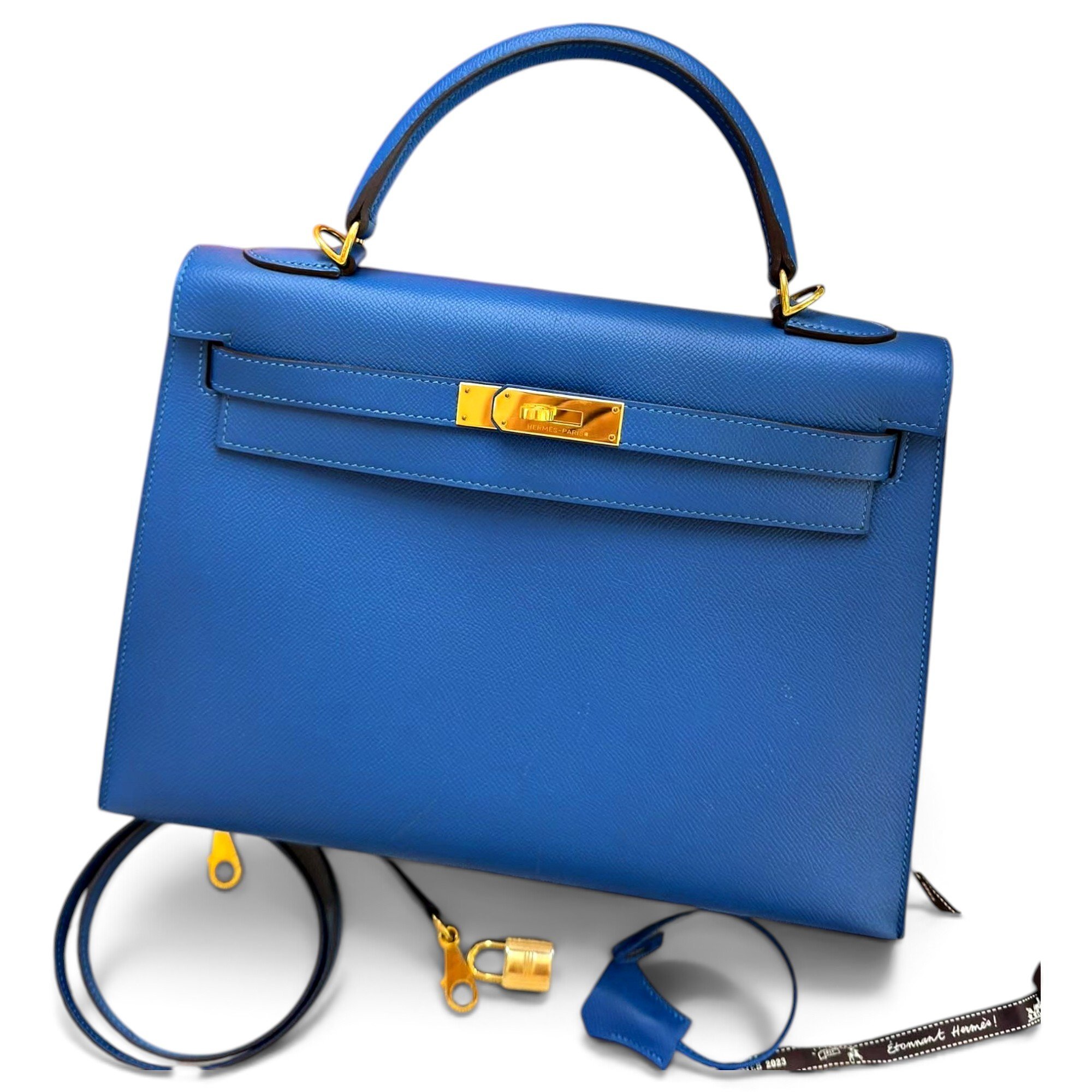 Kelly 32 leather handbag