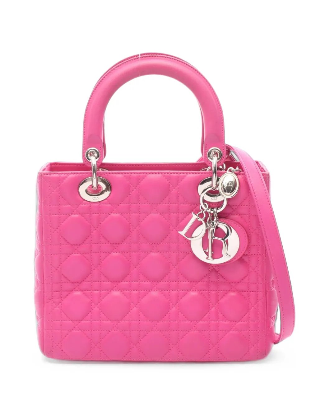 2000s medium Lady Dior Cannage tote bag