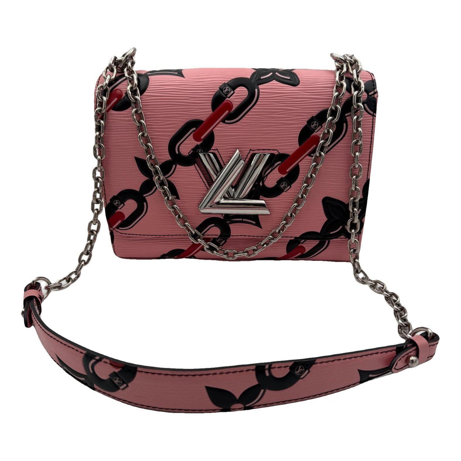 Twist leather handbag