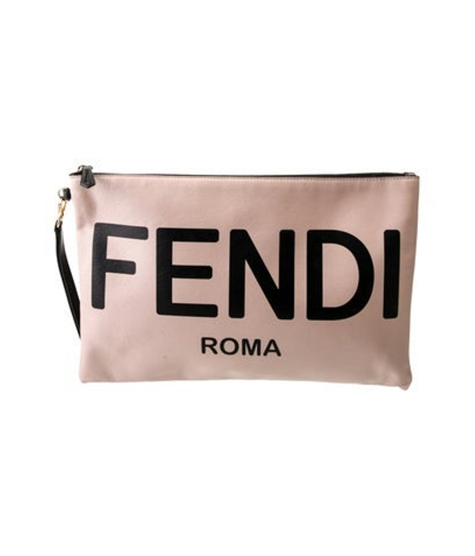 Fendi Leather Clutch Large