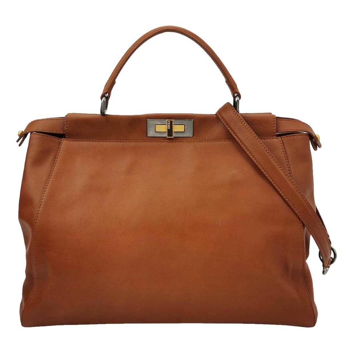 Peekaboo leather handbag