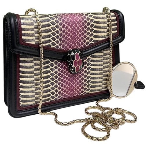 Bvlgari Serpenti leather handbag