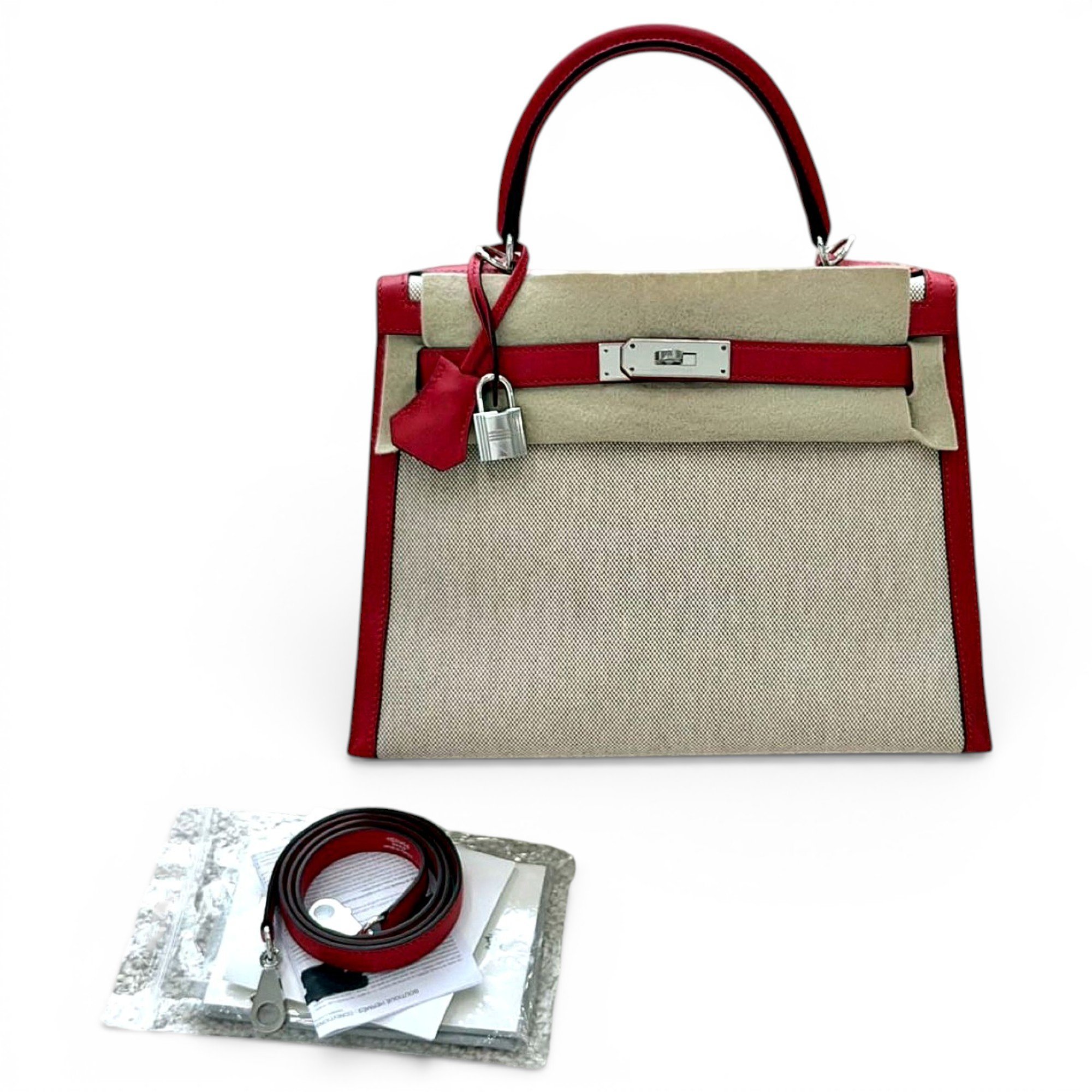 Kelly 28 cloth handbag