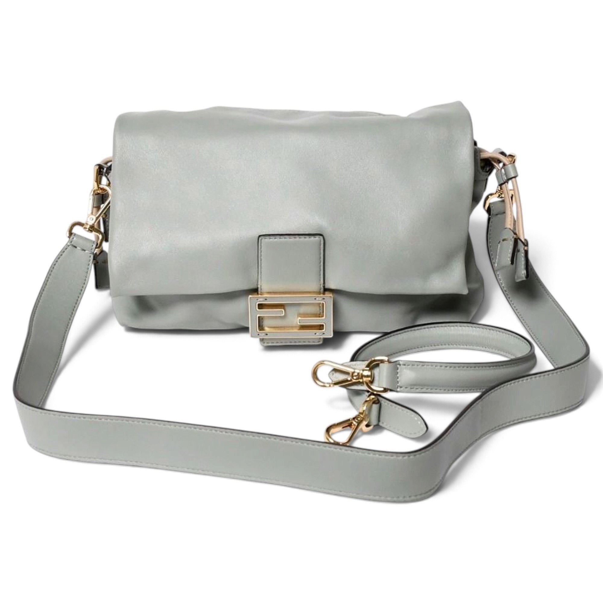 Fendi FF pony-style calfskin handbag