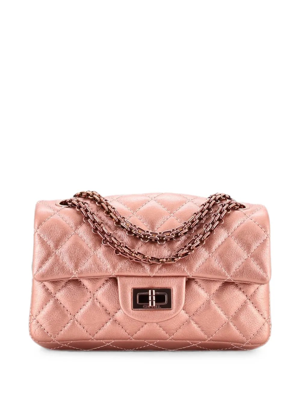 Reissue 2.55 Flap Bag Quilted Metallic Calfskin Mini shoulder bag