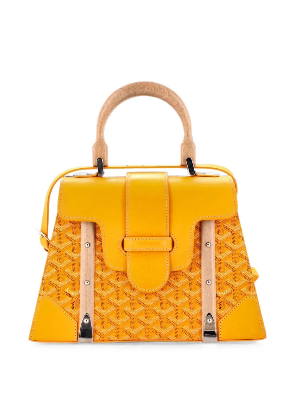 Saigon Top Handle Bag Coated Canvas with Leather PM satchel