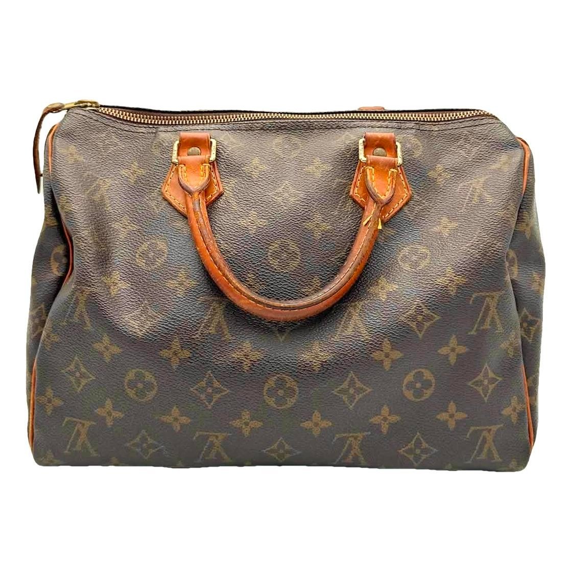 Speedy leather handbag