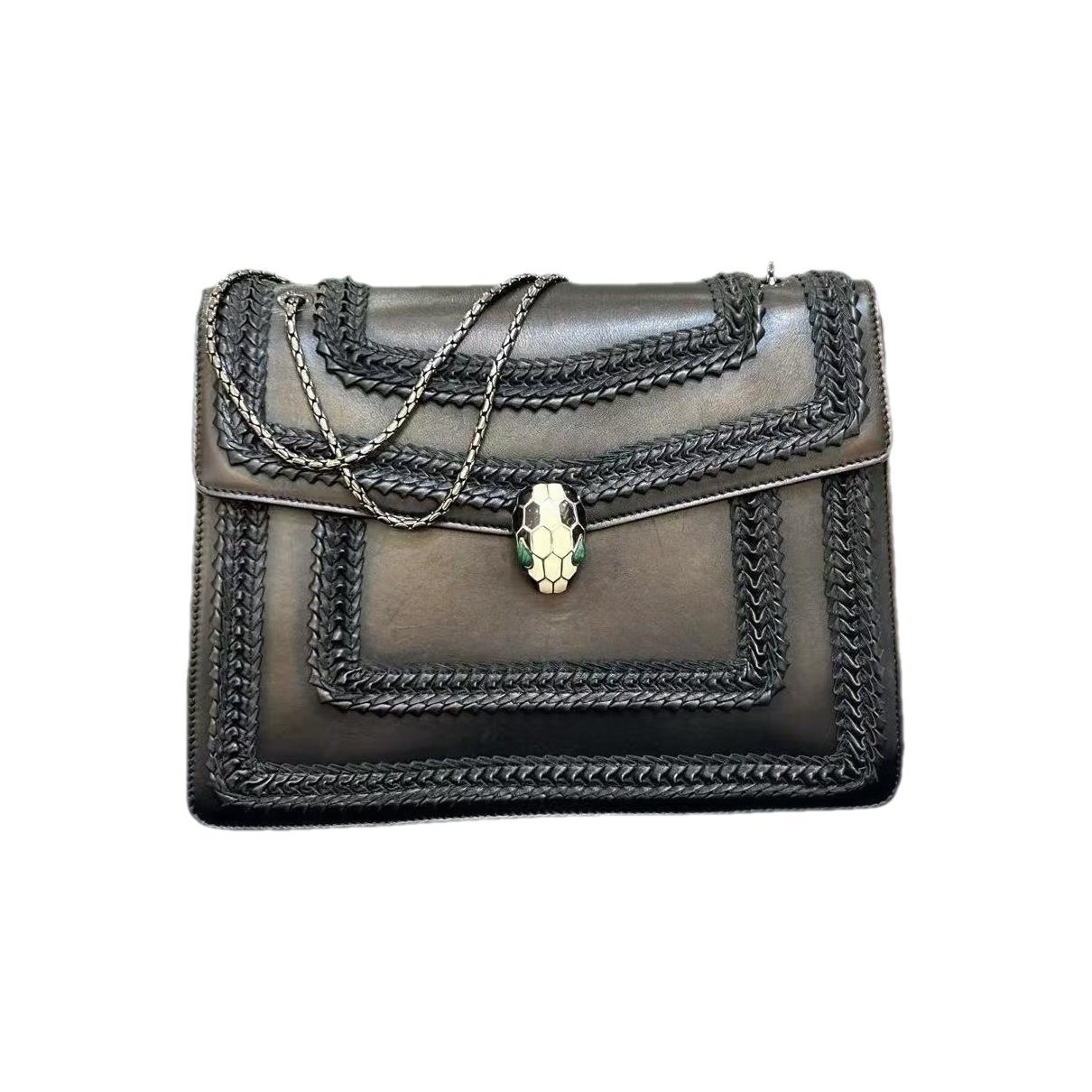 Serpenti leather handbag