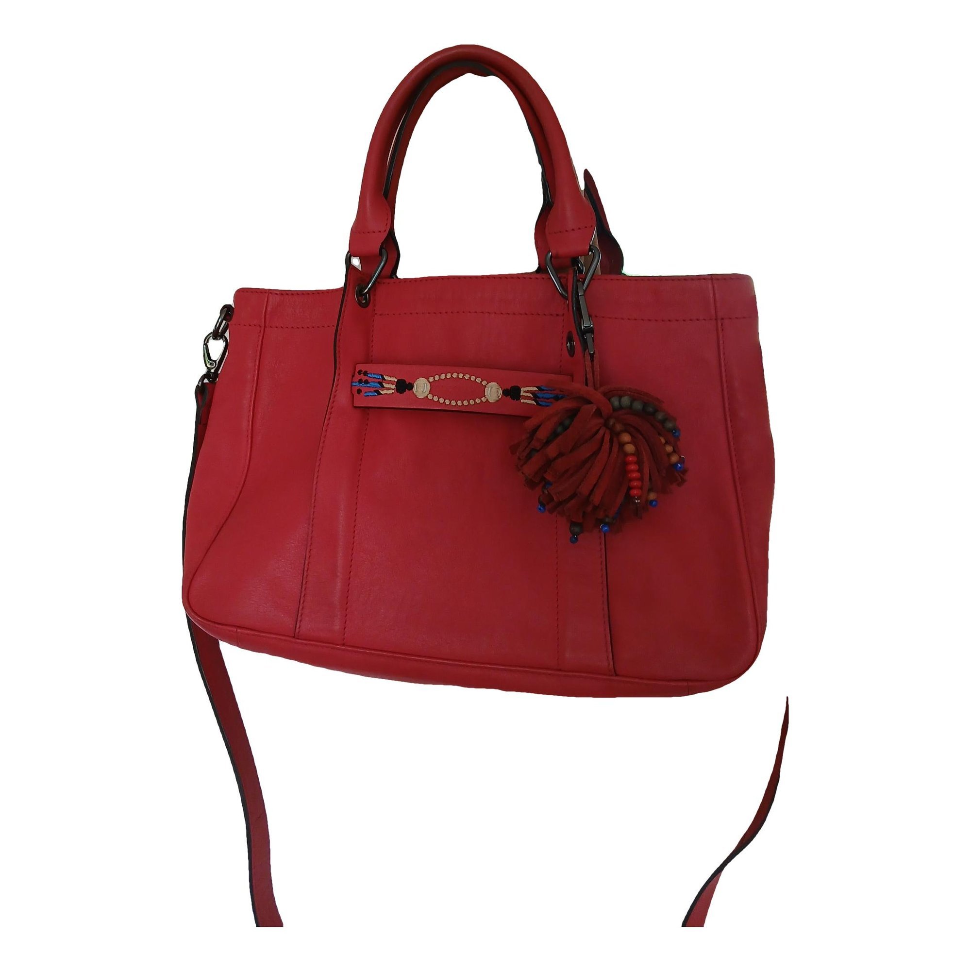 3D leather crossbody bag