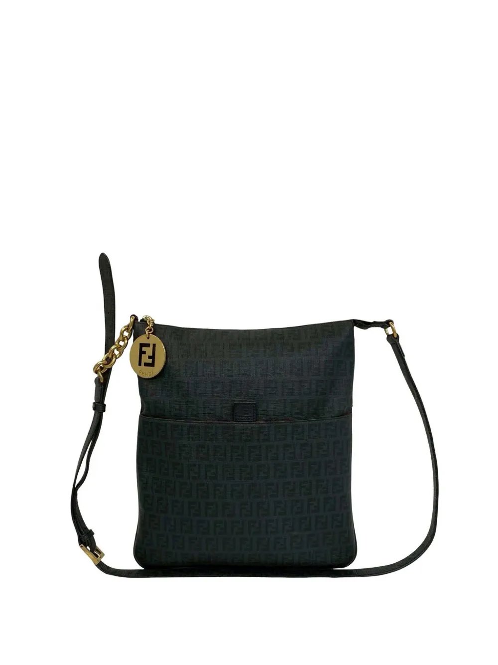2000-2010 Zucchino Coated Canvas Charm Zip crossbody bag