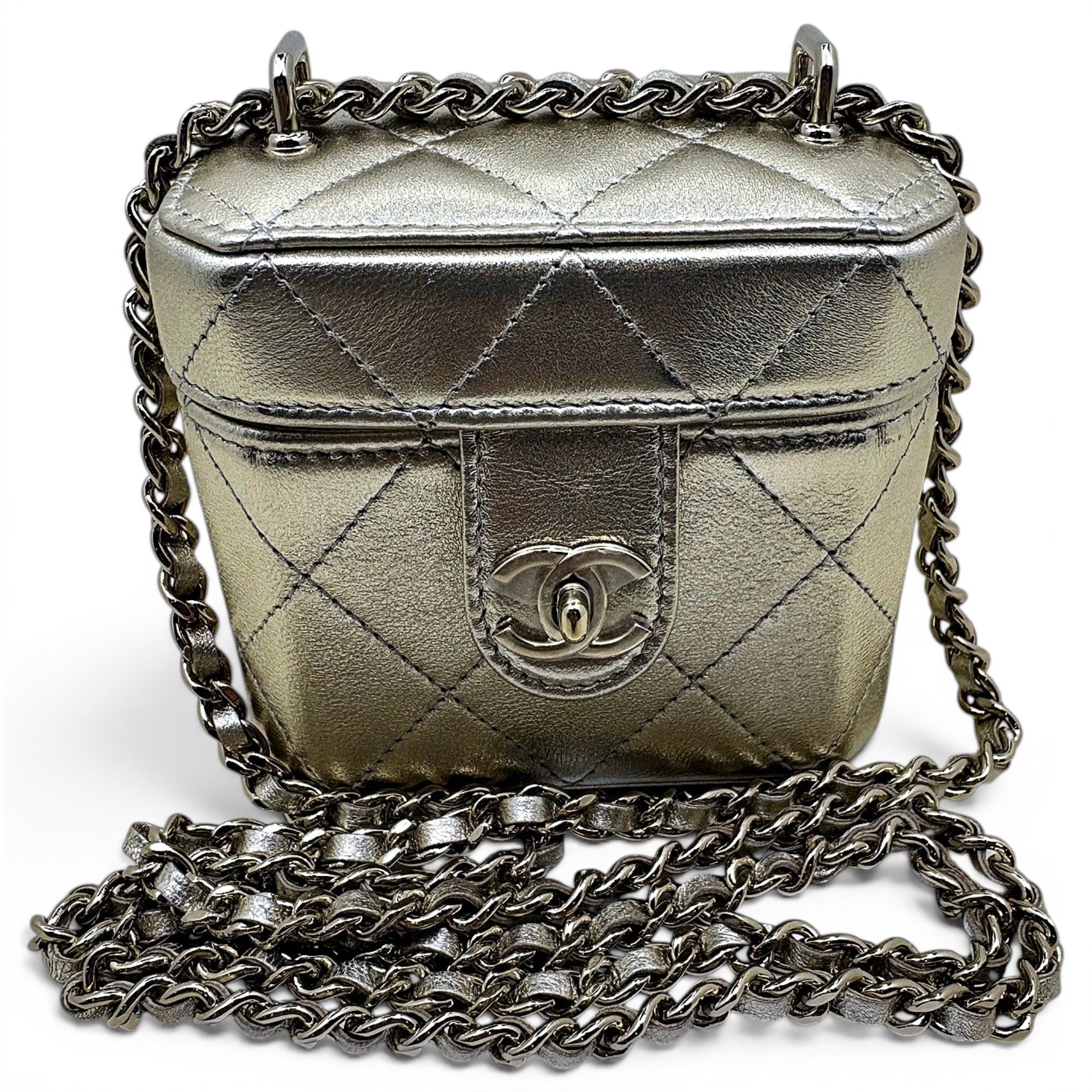 Trendy CC Vanity leather handbag