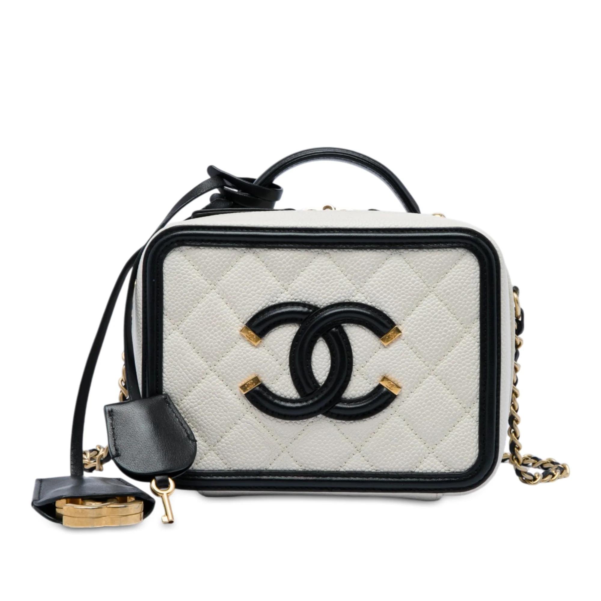 Leather vanity case