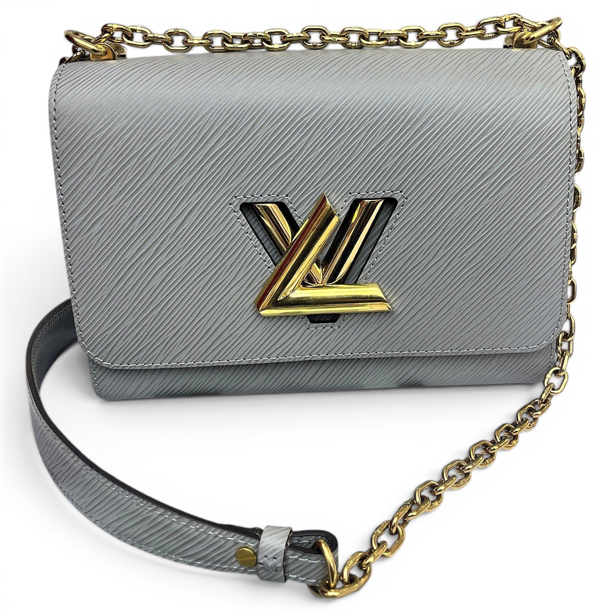 Twist leather handbag