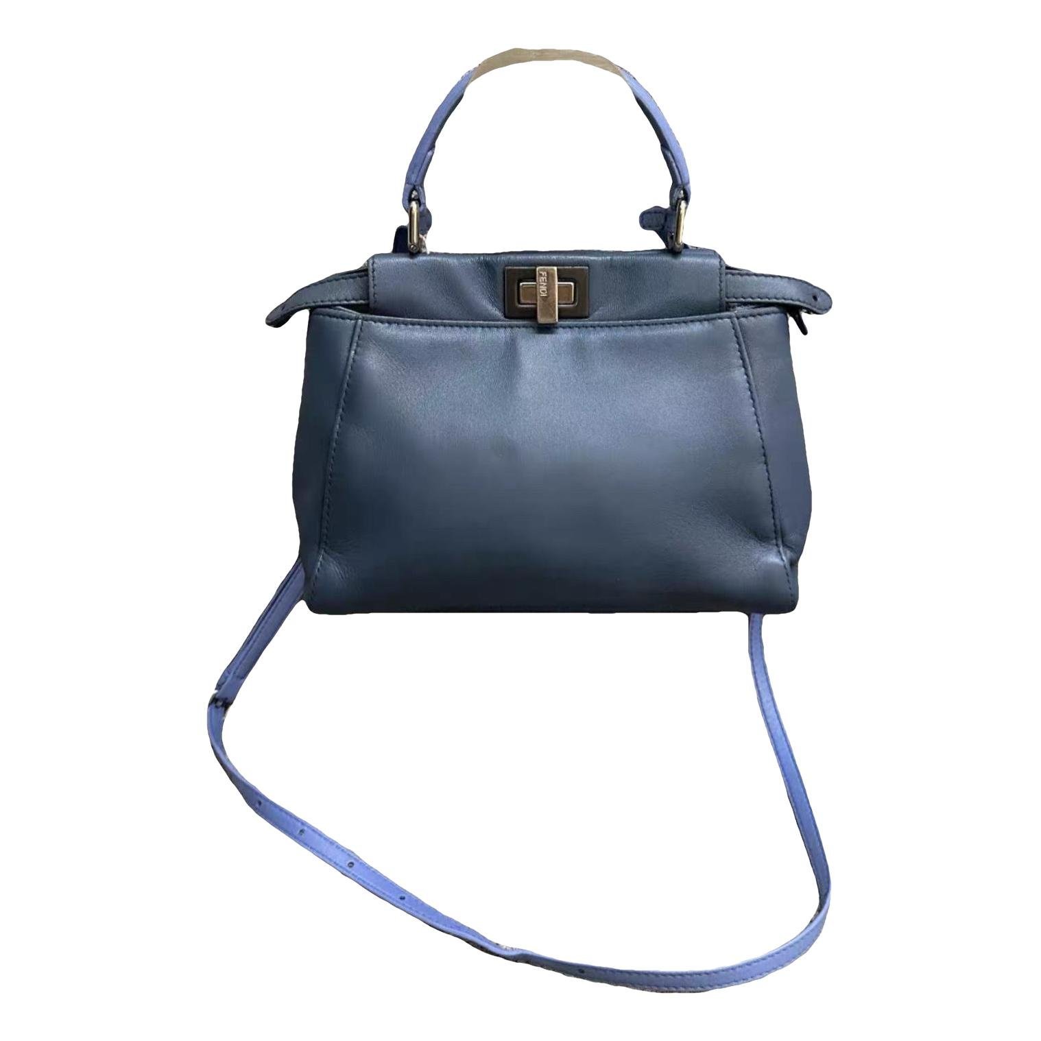 Peekaboo leather handbag