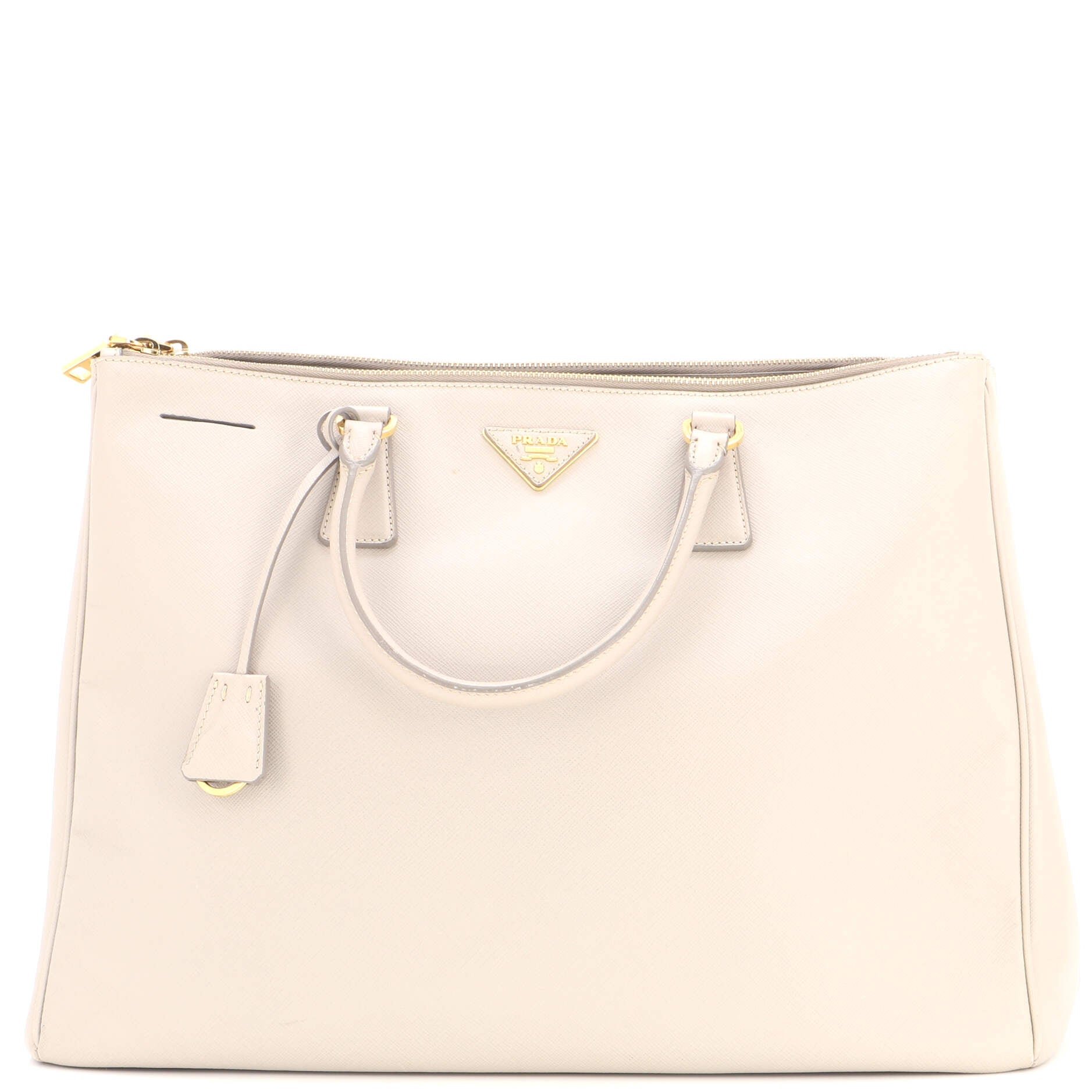 Double Zip Lux Tote Saffiano Leather XL