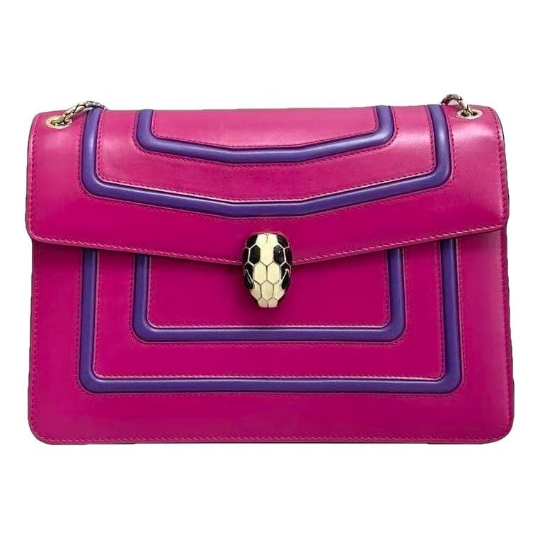 Serpenti leather handbag