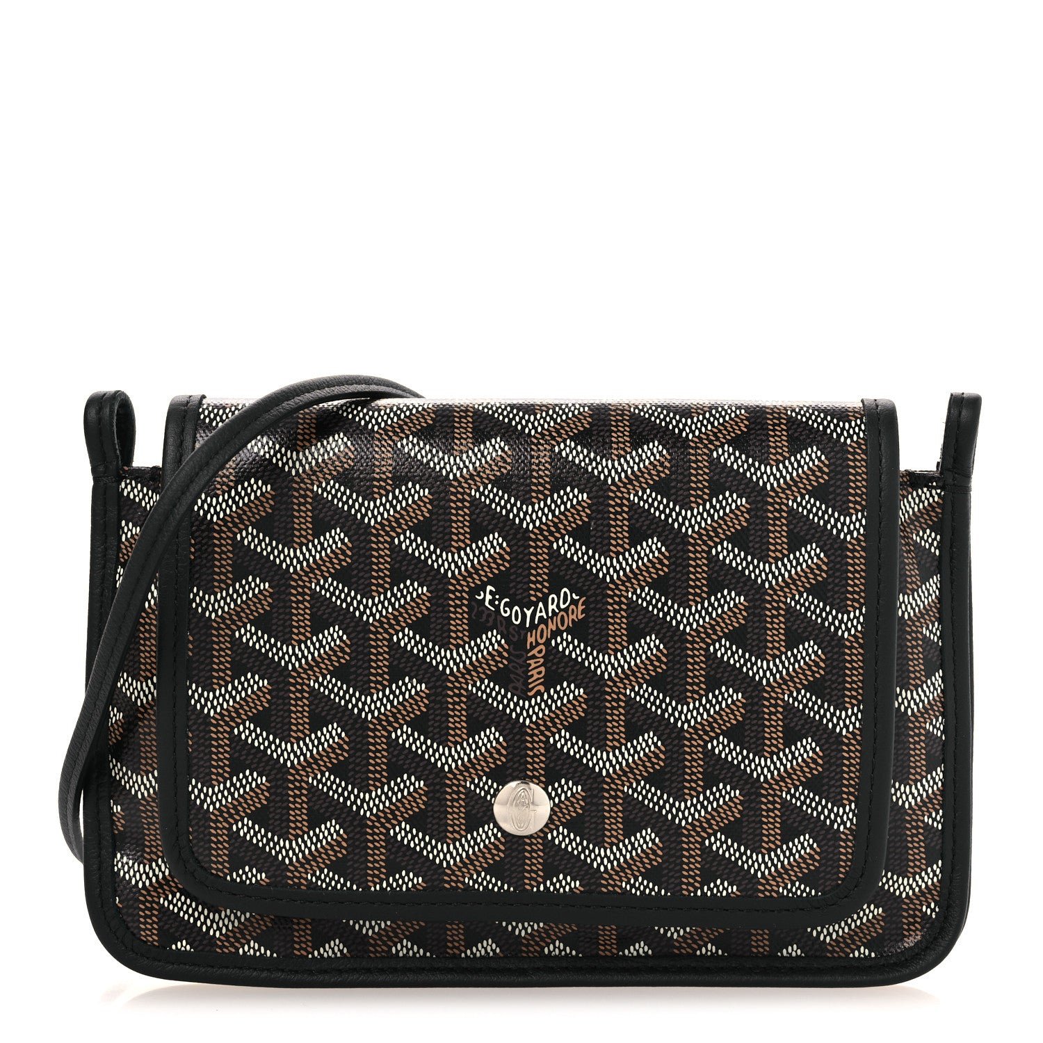 Goyard Goyardine Plumet Wallet Clutch Black