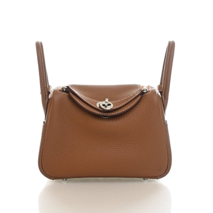 Hermes Gold Clemence Mini Lindy 20