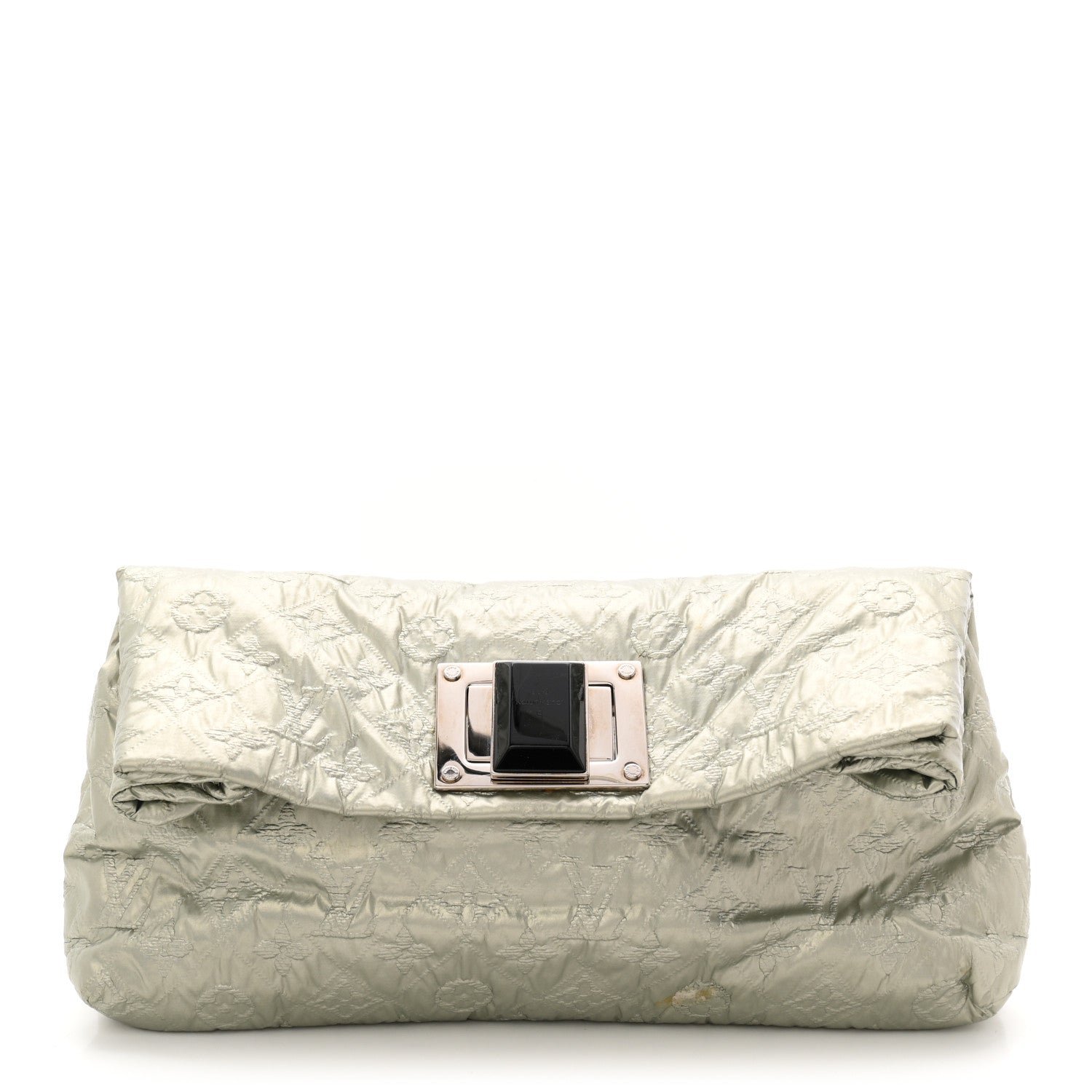 Louis Vuitton Jacquard Quilted Monogram Altair Clutch Argent