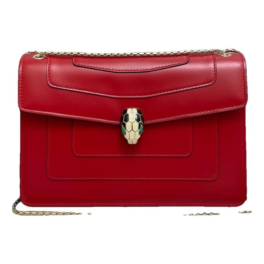 Serpenti leather handbag