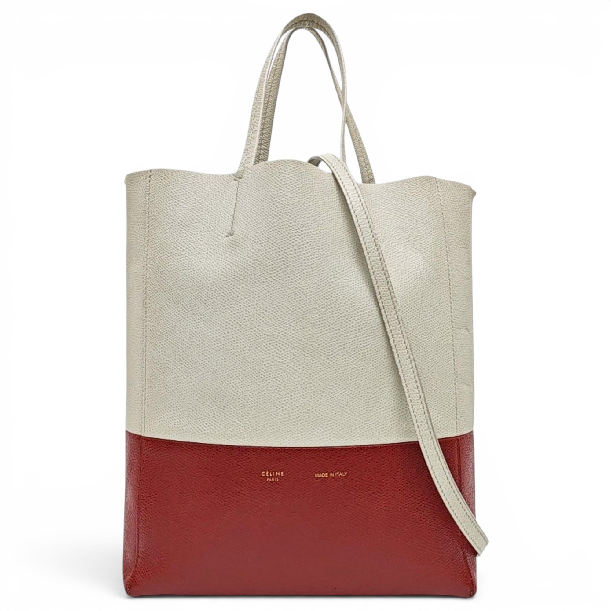 Cabas leather handbag
