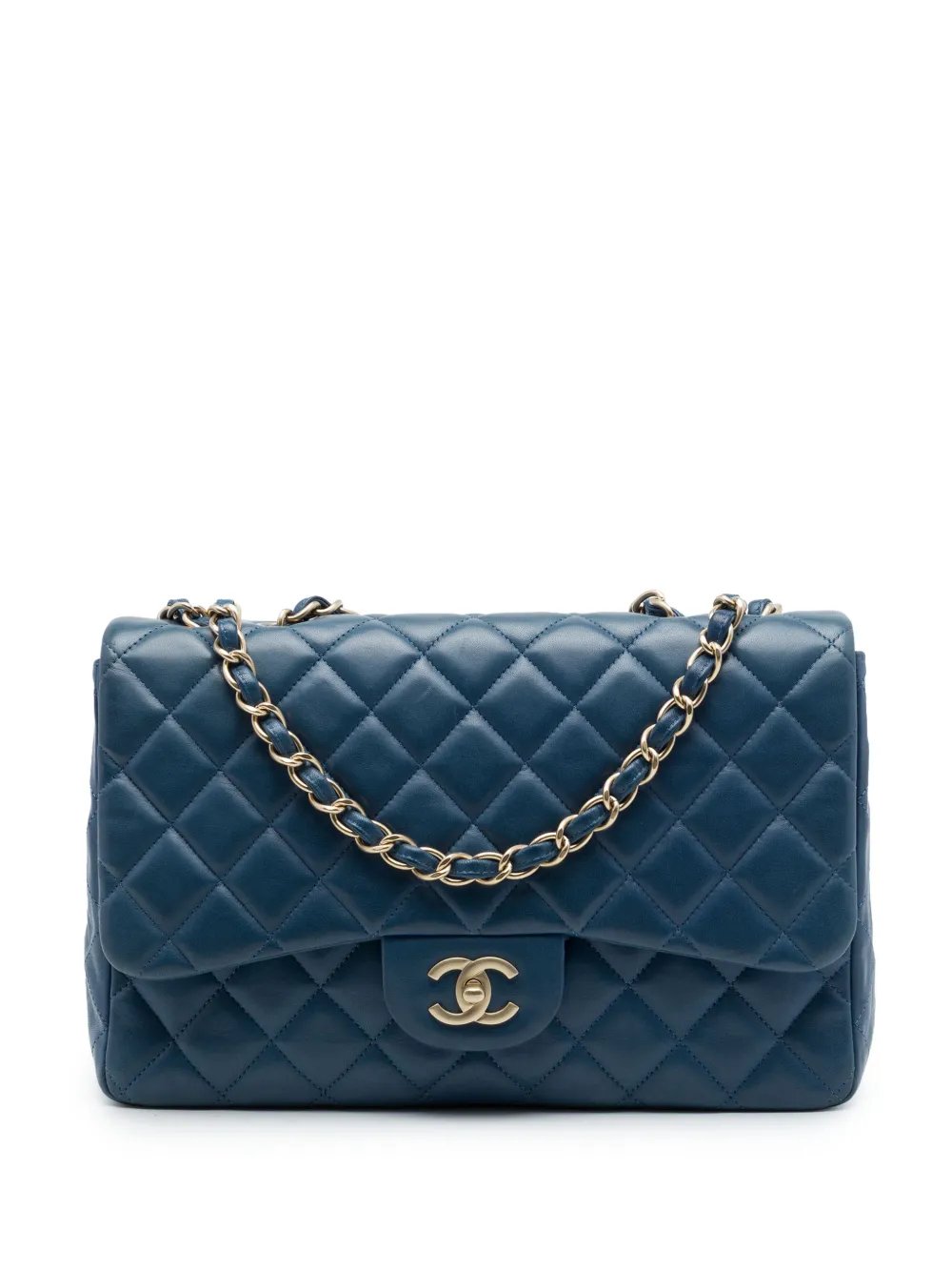 2009-2010 Jumbo Classic Lambskin Single Flap shoulder bag