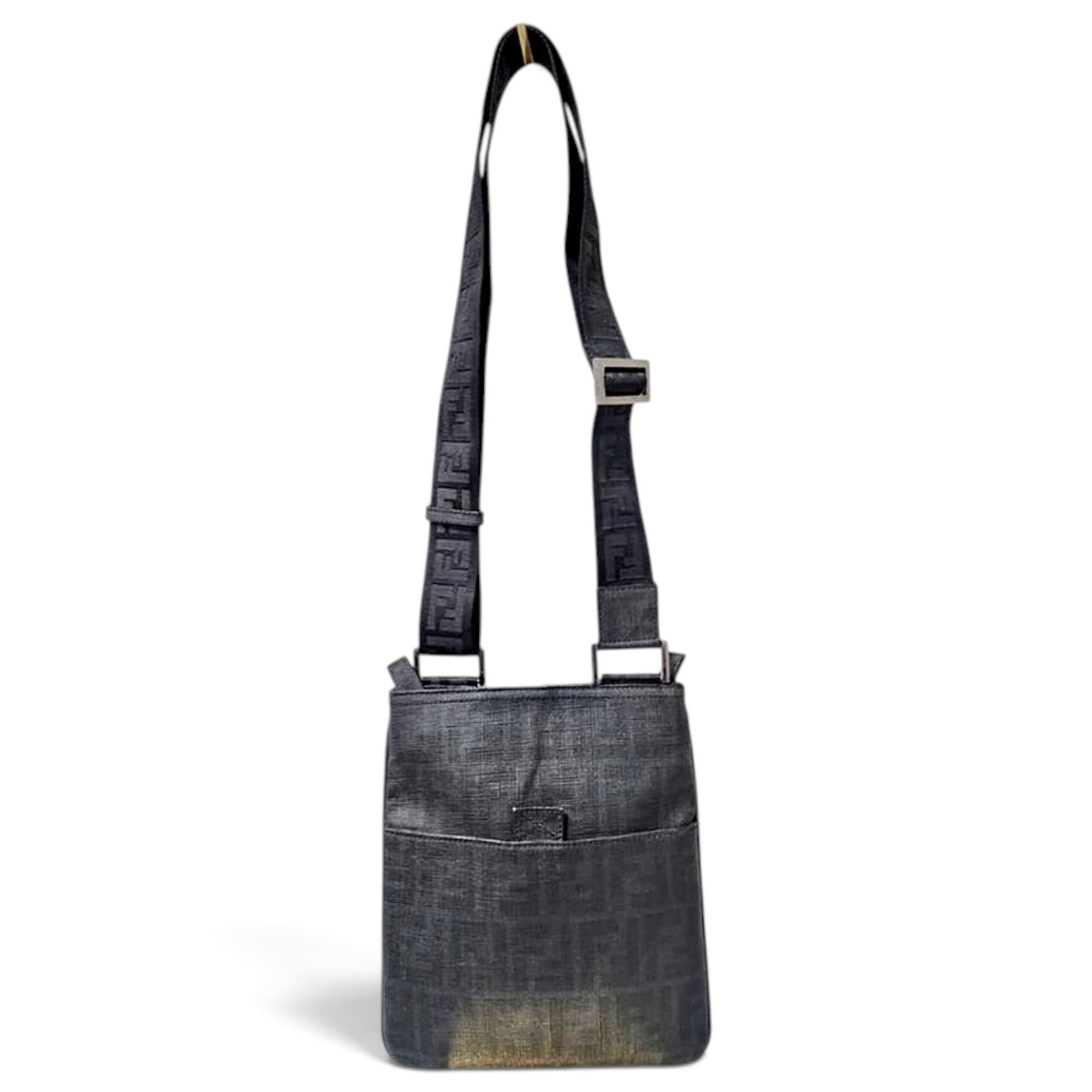 Flat Baguette leather handbag