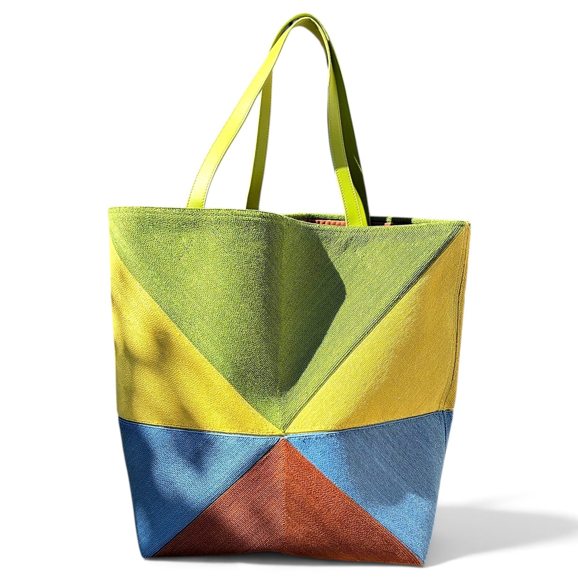 Puzzle Fold leather handbag
