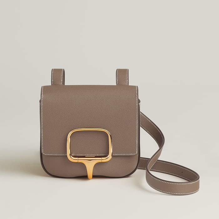 Étoupe Hermès Della Cavalleria Mini Bag II