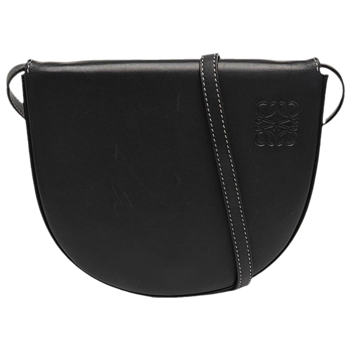 Heel leather handbag