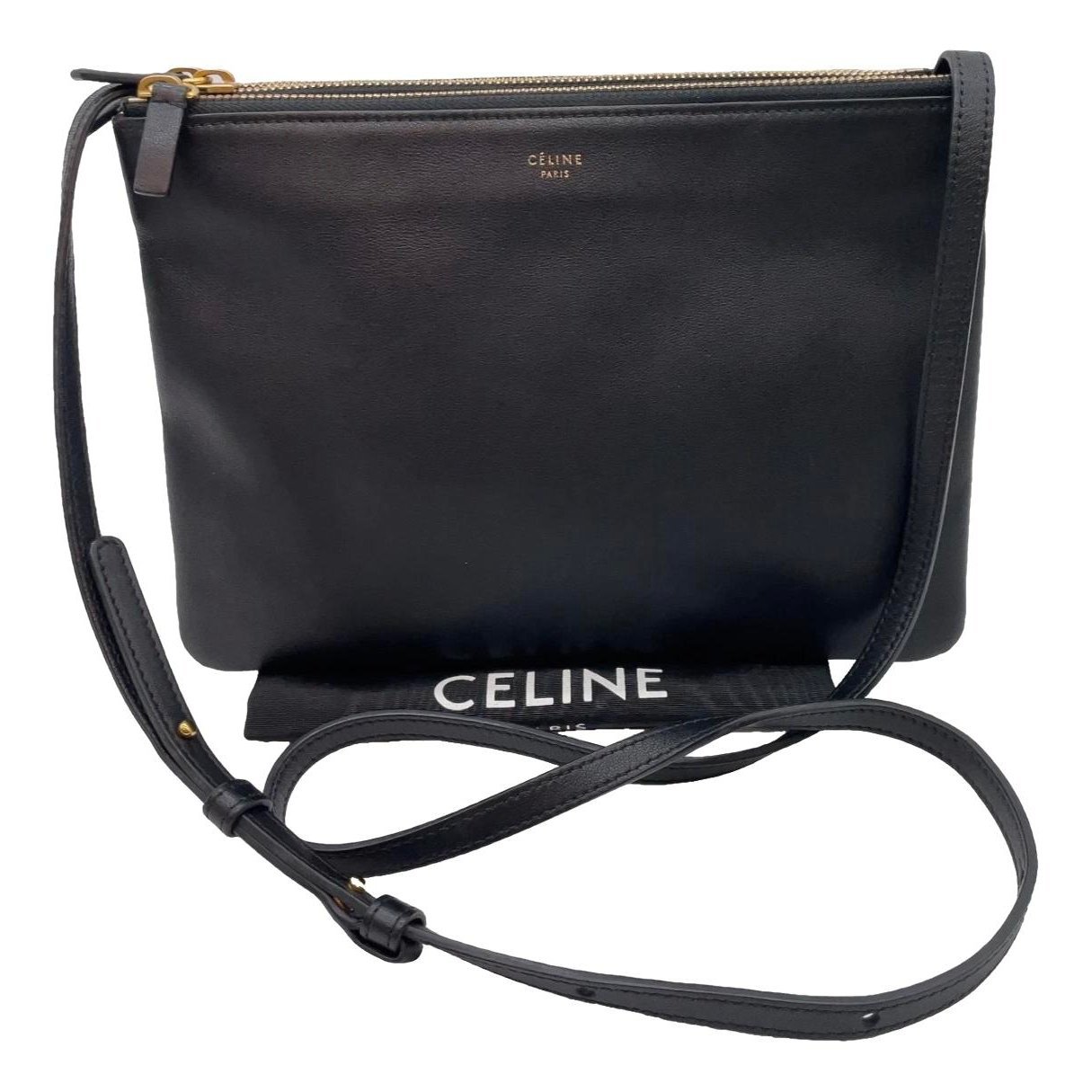 Trio leather crossbody bag