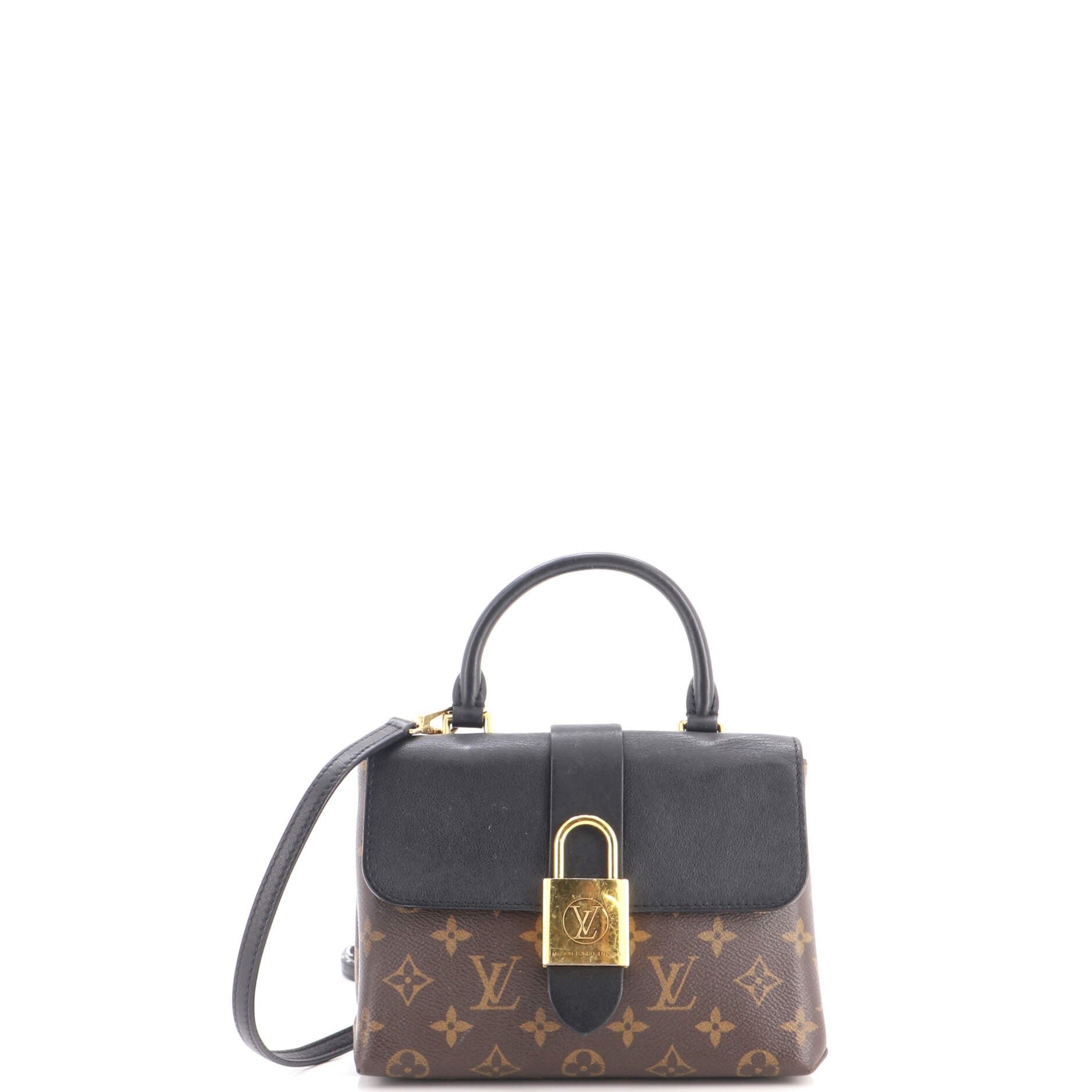 Locky Handbag Monogram Canvas with Leather BB