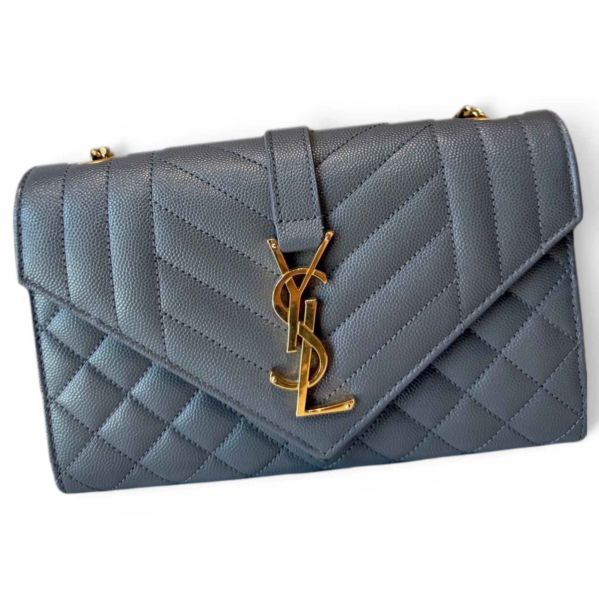 Envelope leather handbag