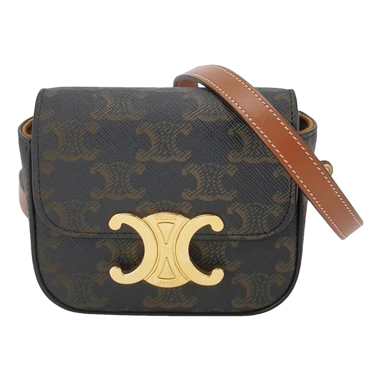 Triomphe leather mini bag